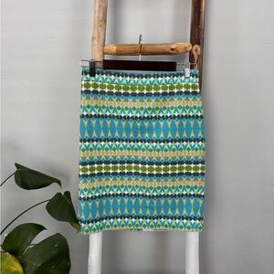 J. Crew “The Pencil Skirt” Aztec Skirt